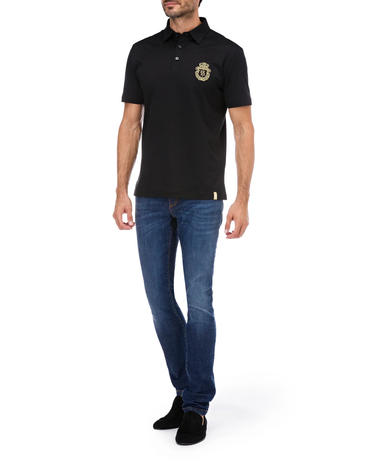 Polo shirt SS Crest, цвет: Черный