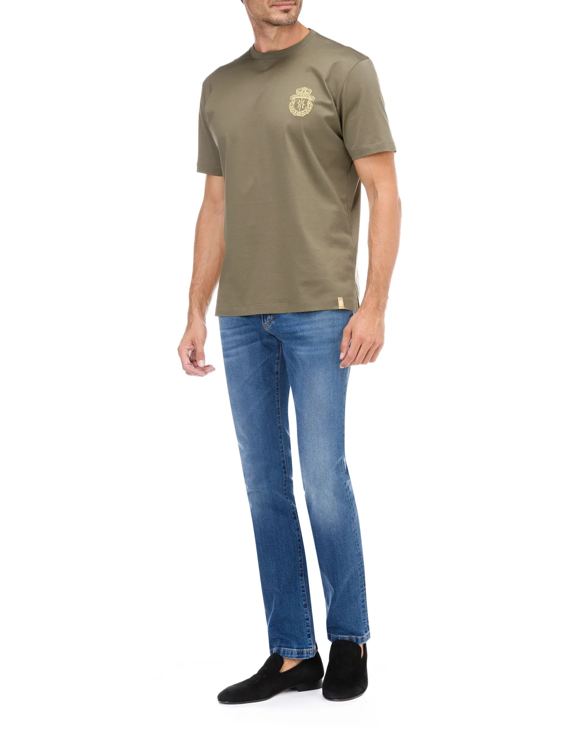 T-shirt Round Neck SS Crest, цвет: Зеленый