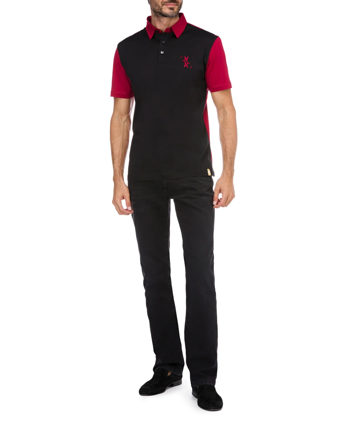 Polo shirt SS Double B, цвет: Черный