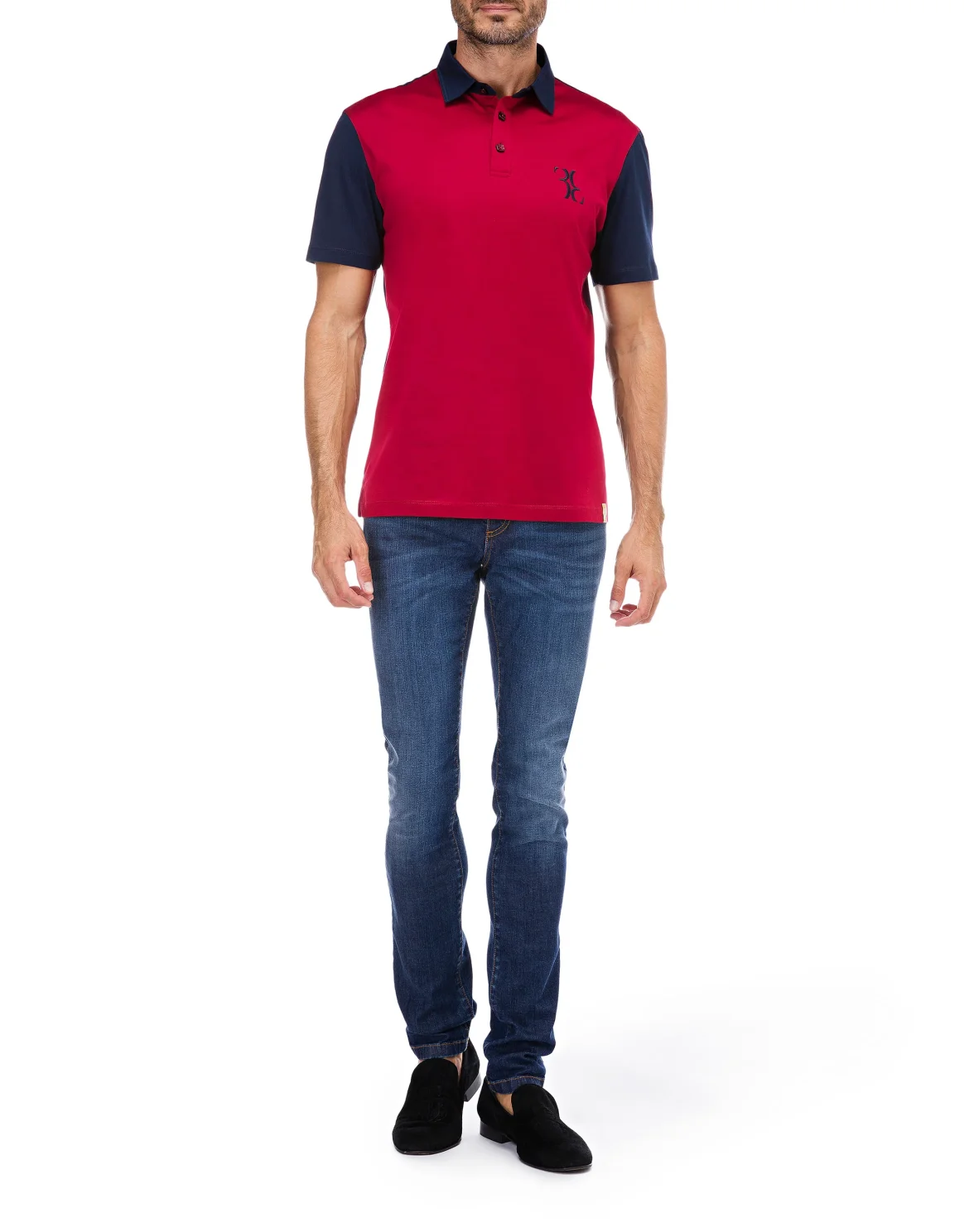 Polo shirt SS Double B, цвет: Красный