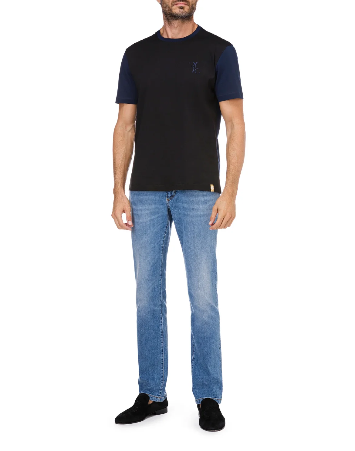 T-shirt Round Neck SS Double B, цвет: Черный