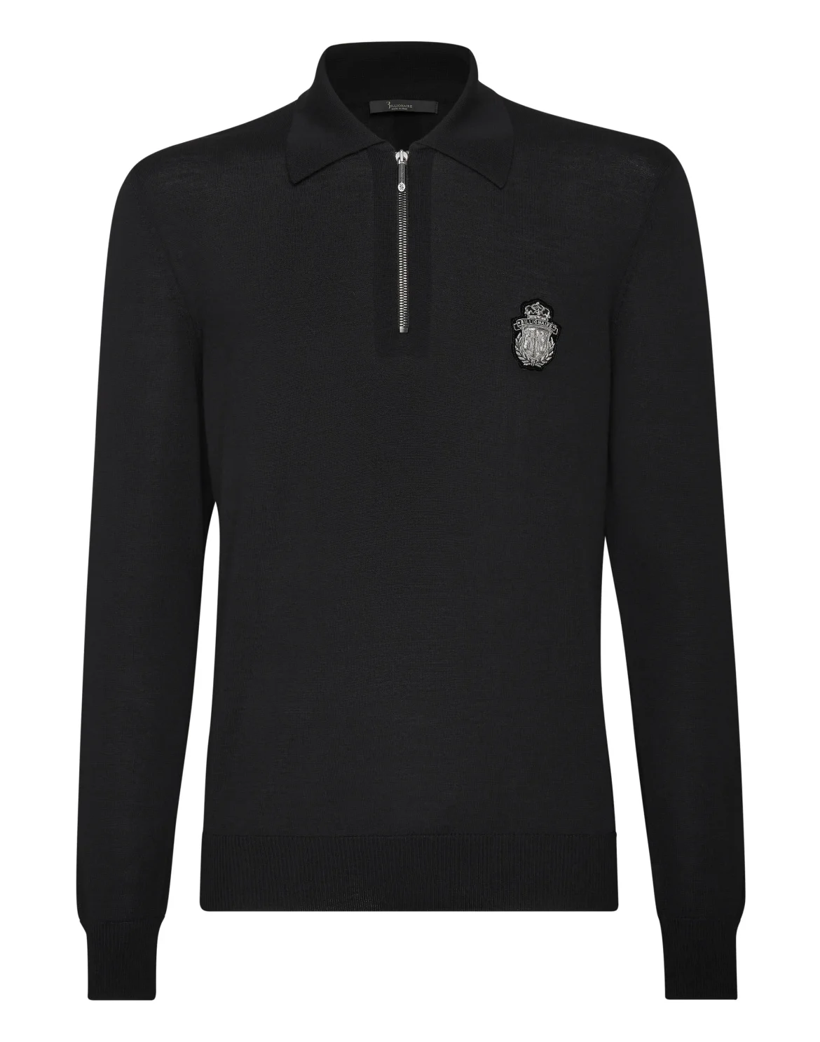 Pullover Polo-Neck LS Crest, цвет: Черный