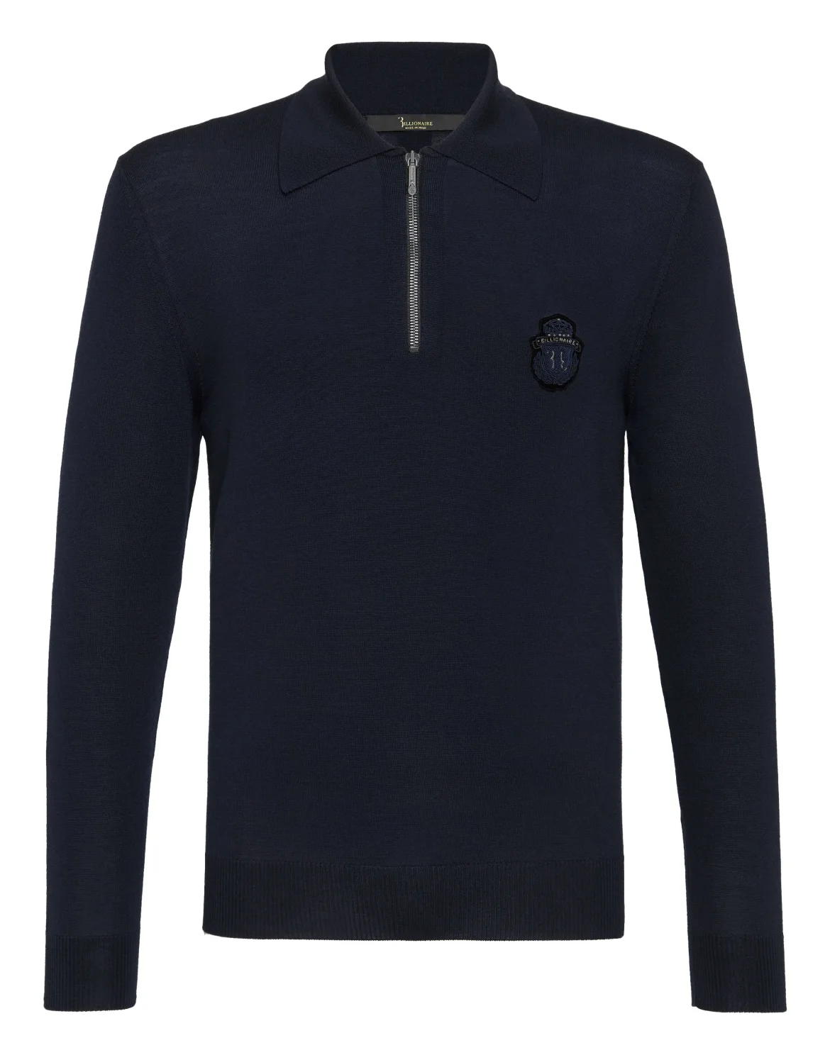 Pullover Polo-Neck LS Crest, цвет: Синий