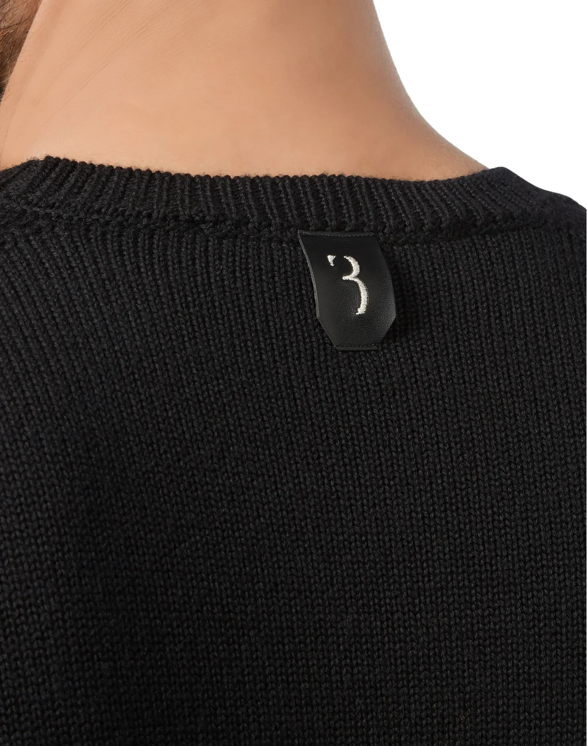 Pullover Round Neck LS Horses, цвет: Черный