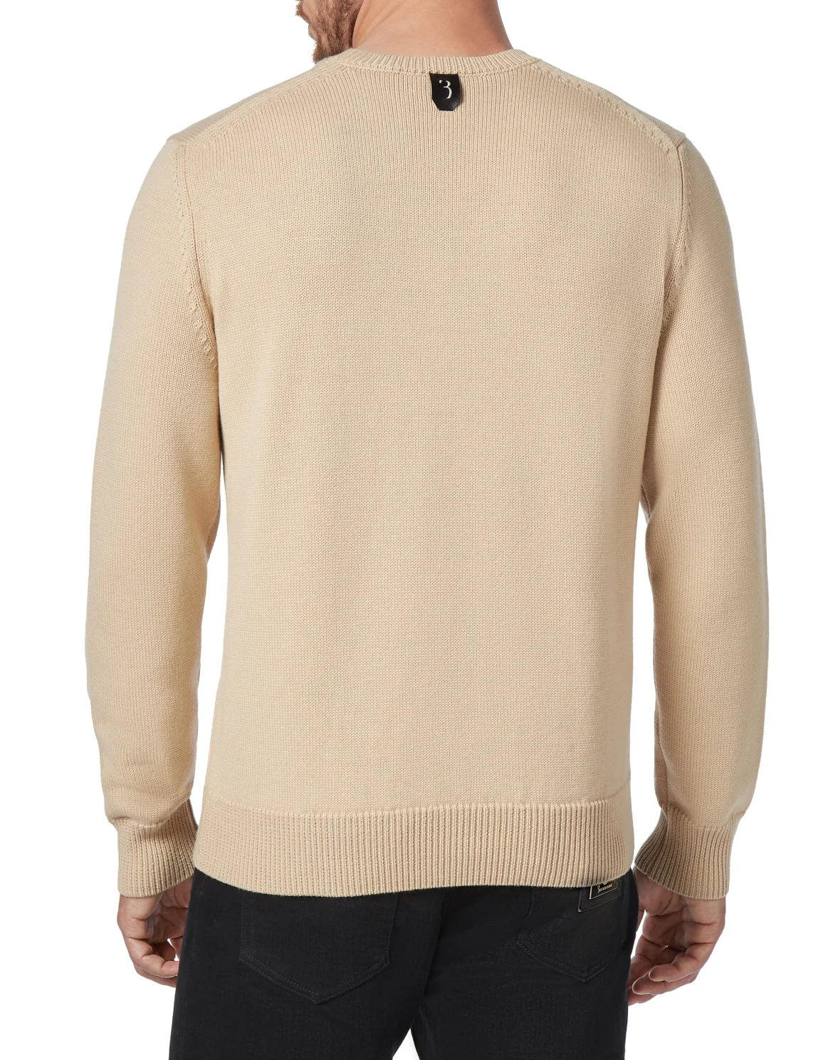 Pullover Round Neck LS Horses, цвет: Бежевый