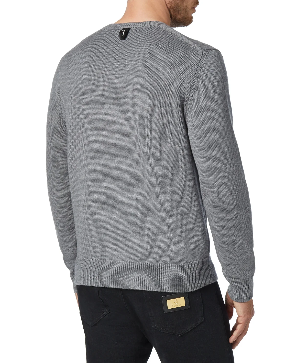 Pullover Round Neck LS Horses, цвет: Серый