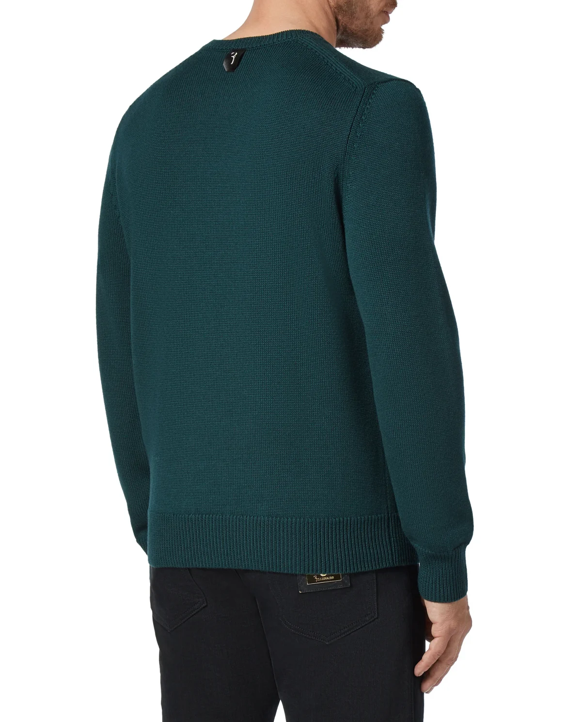 Pullover Round Neck LS Horses, цвет: Синий