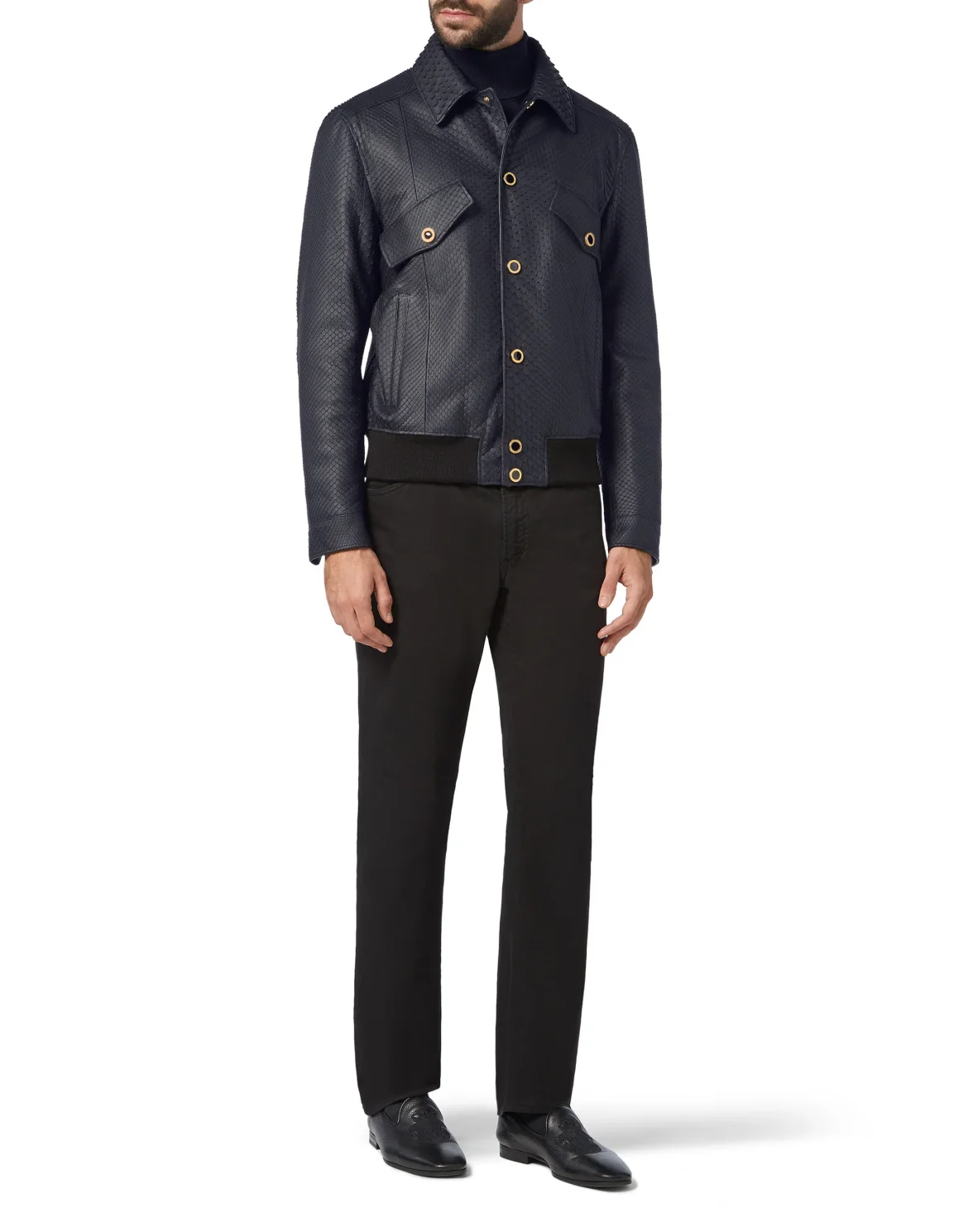 Leather Jacket Luxury, цвет: Черный