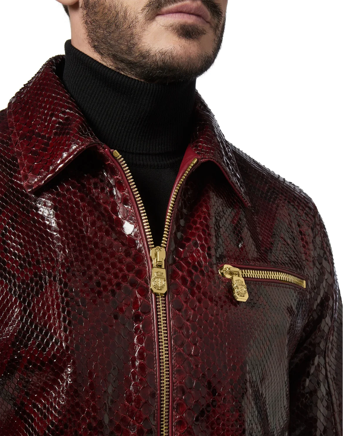 Leather Jacket Luxury, цвет: Красный