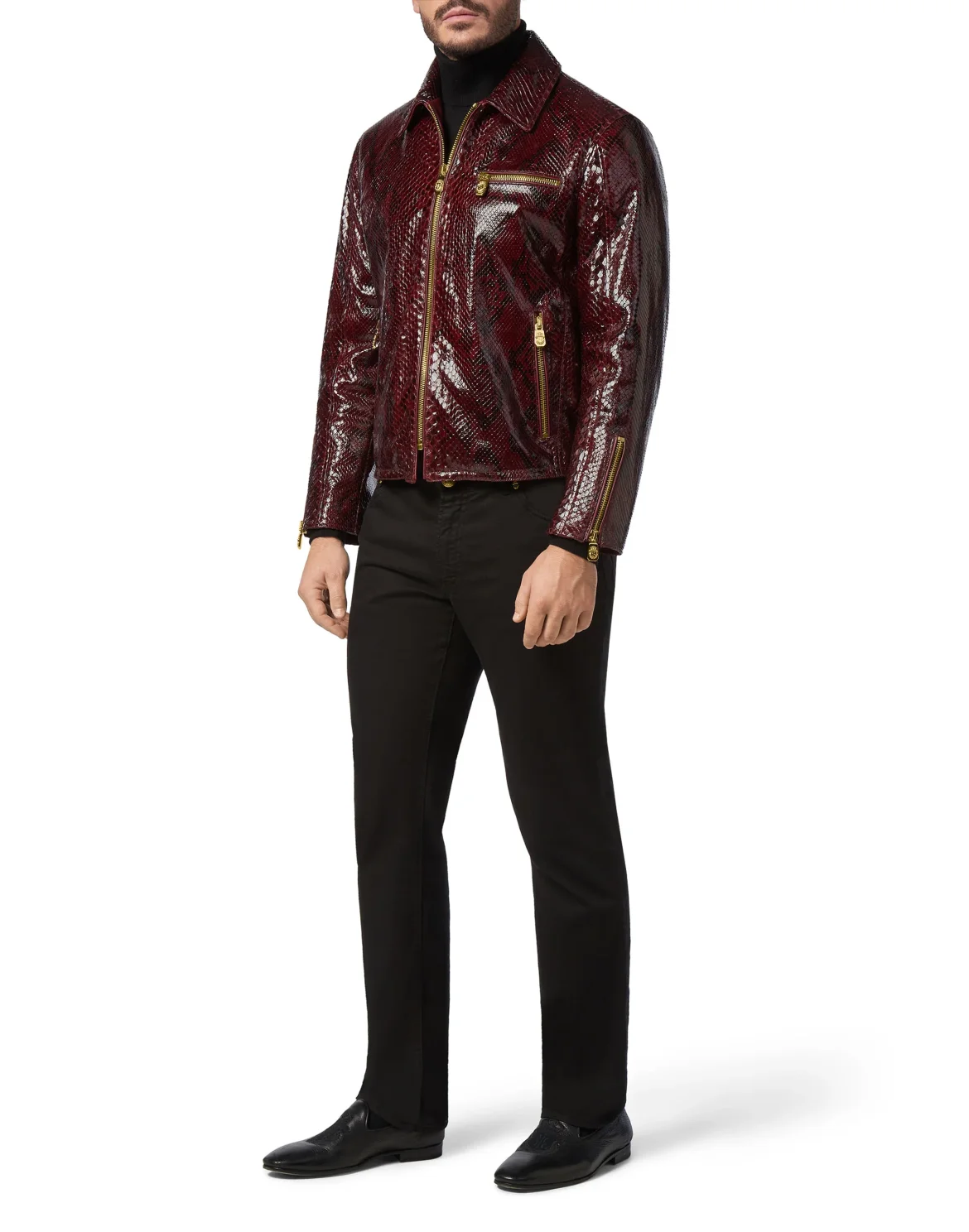 Leather Jacket Luxury, цвет: Красный
