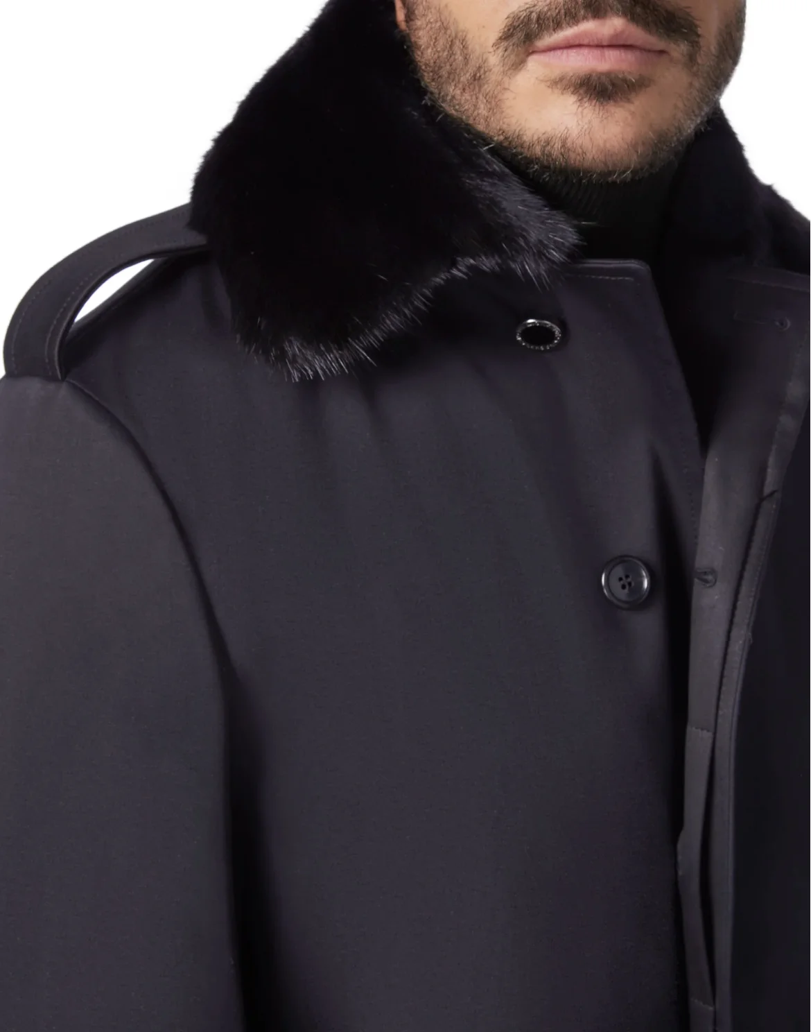 Coat Long Luxury, цвет: Черный