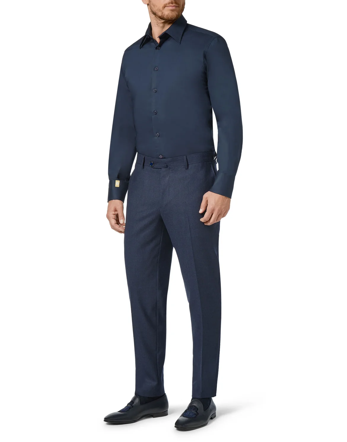 Shirt Silver Cut LS/Milano Crest, цвет: Синий
