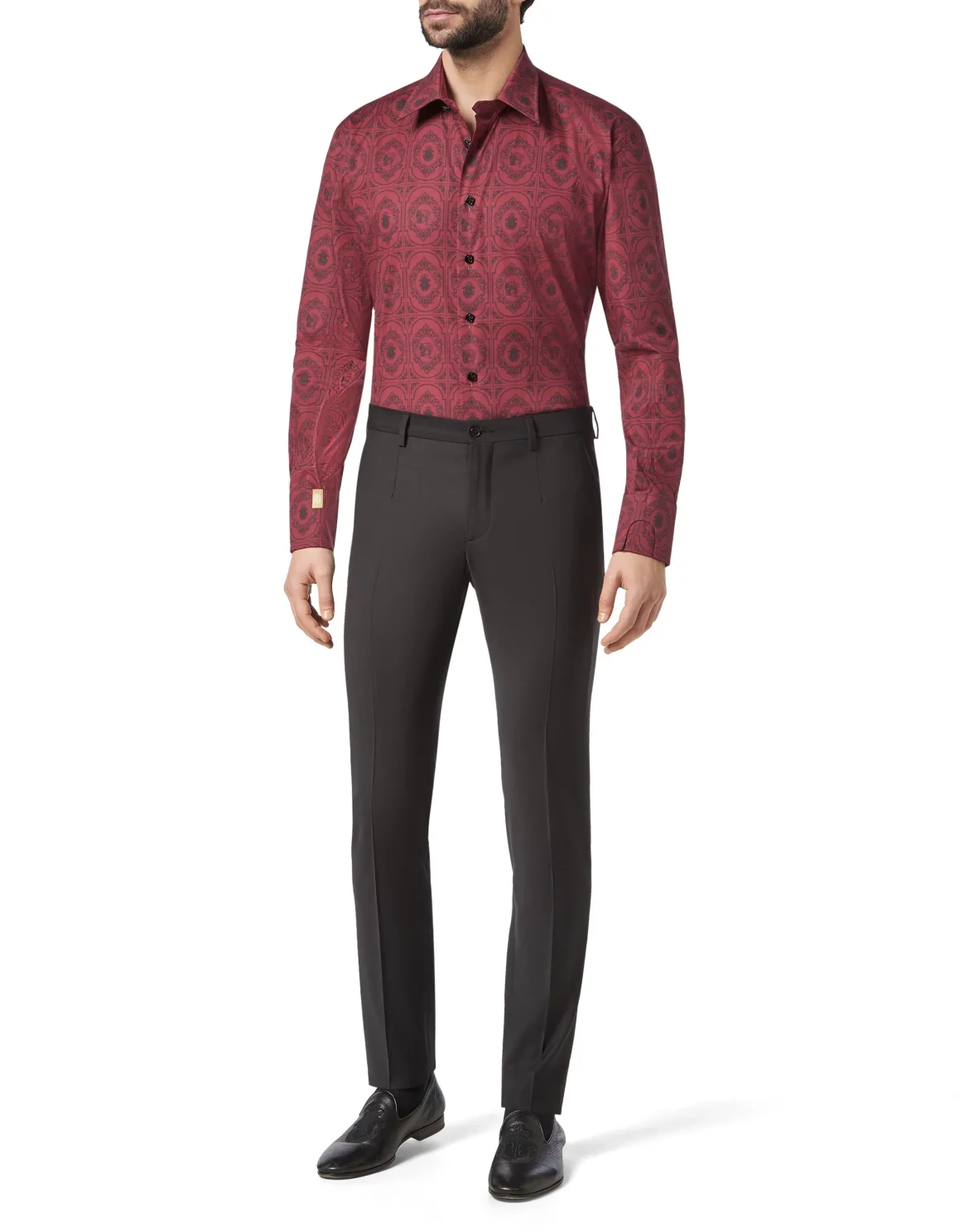 Shirt Gold Cut LS/Milano Horses, цвет: Красный