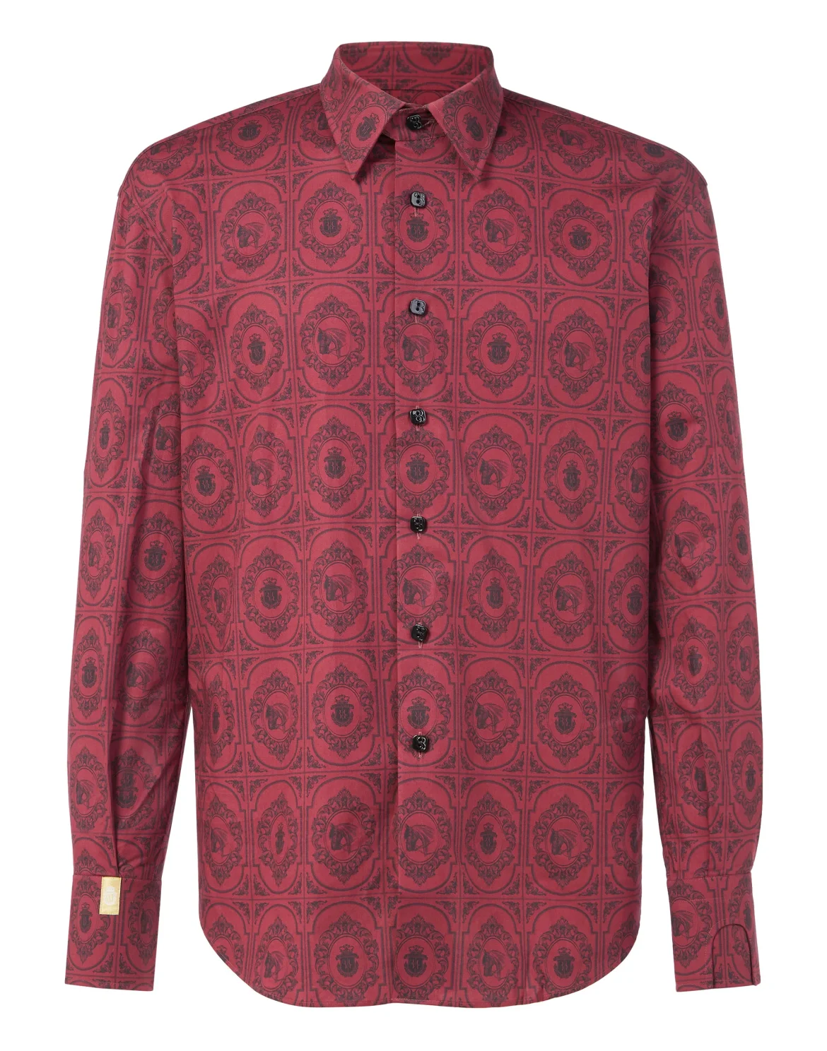 Shirt Gold Cut LS/Milano Horses, цвет: Красный