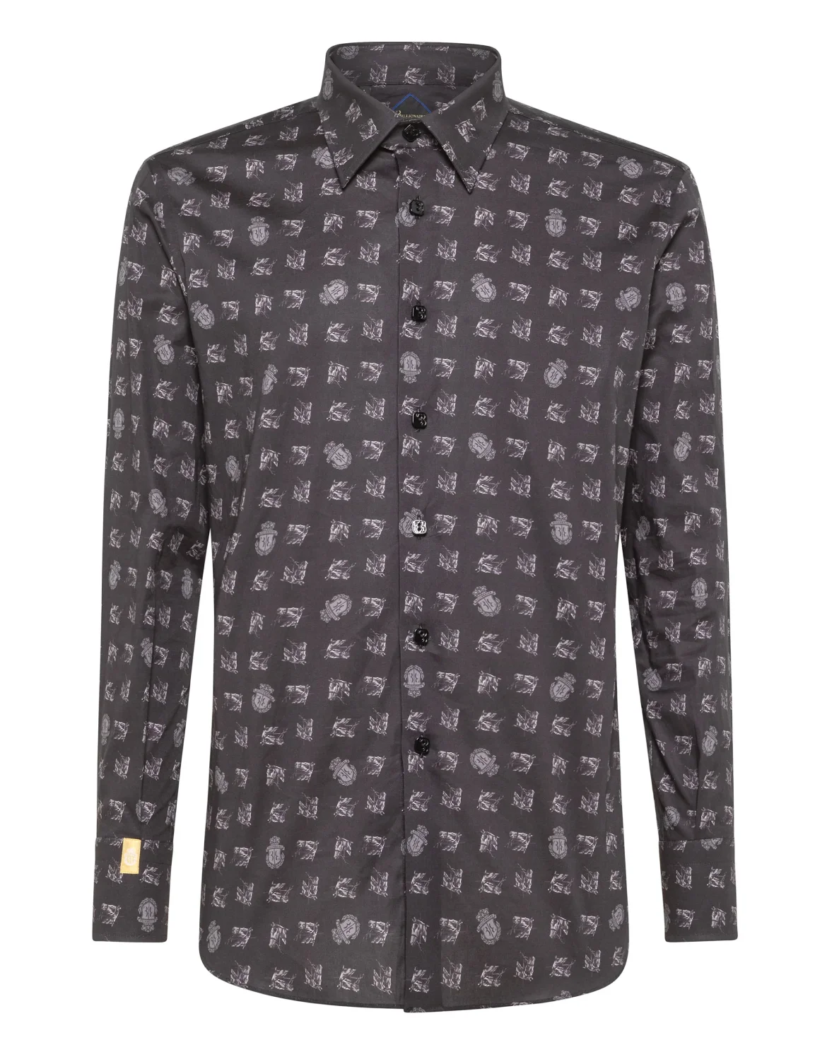 Shirt Silver Cut LS/Milano Horses, цвет: Черный