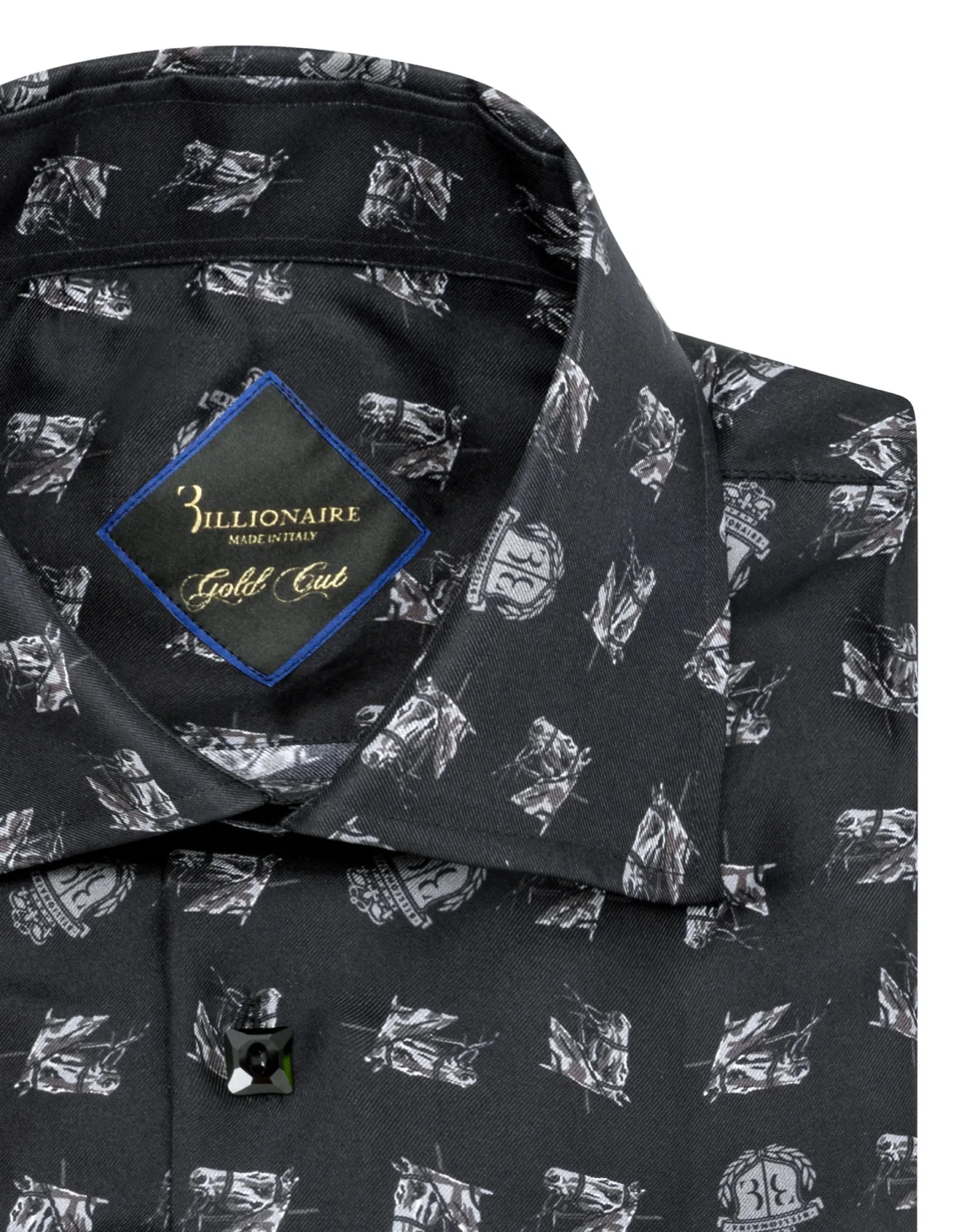 Shirt Gold Cut LS/Milano Horses, цвет: Черный
