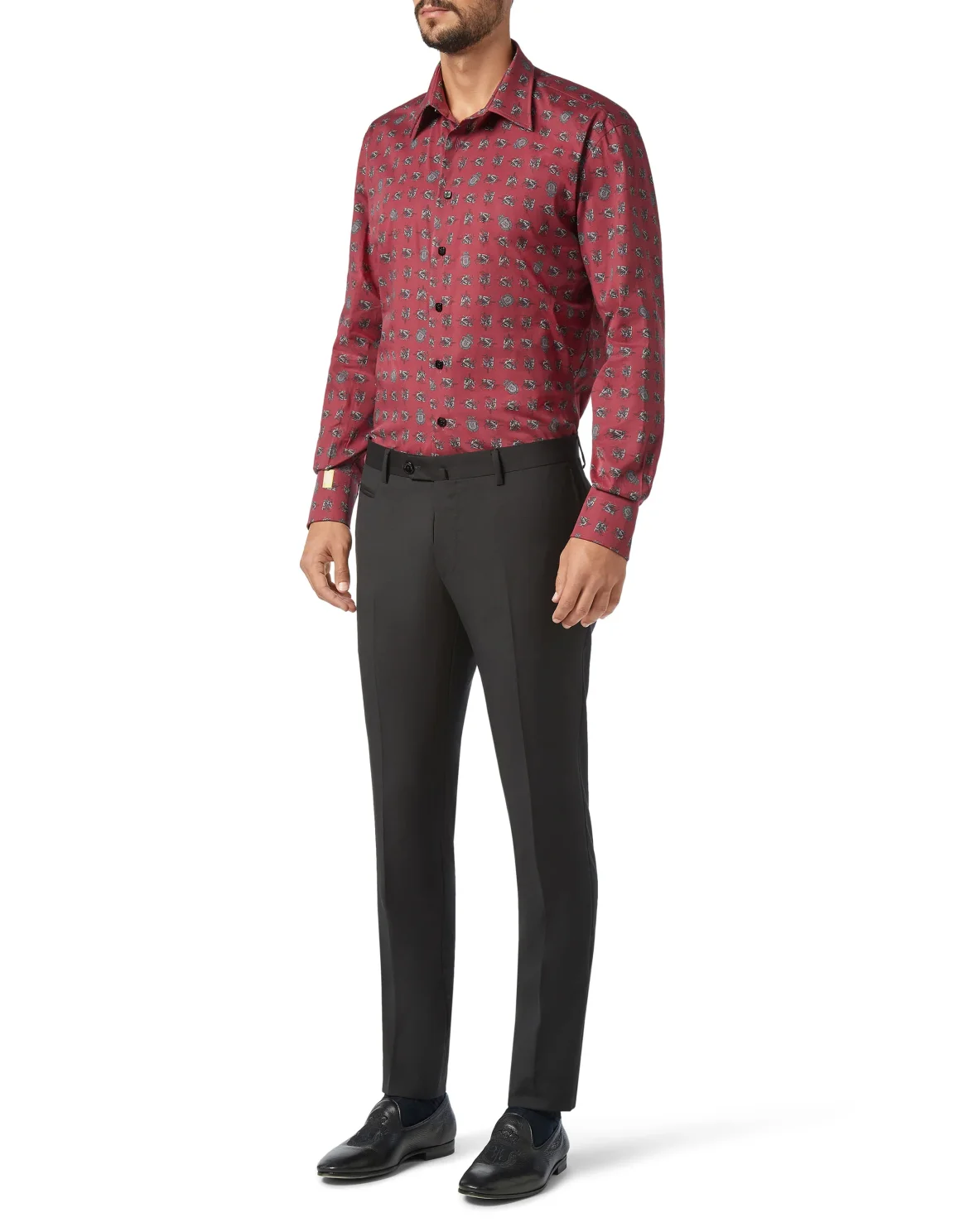 Shirt Gold Cut LS/Milano Horses, цвет: Красный