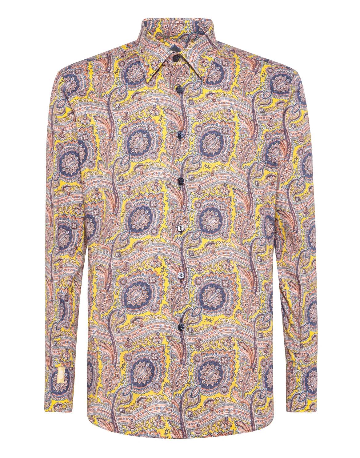 Shirt Silver Cut LS/Milano Paisley, цвет: Черный