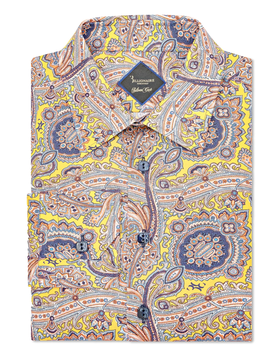 Shirt Silver Cut LS/Milano Paisley, цвет: Черный