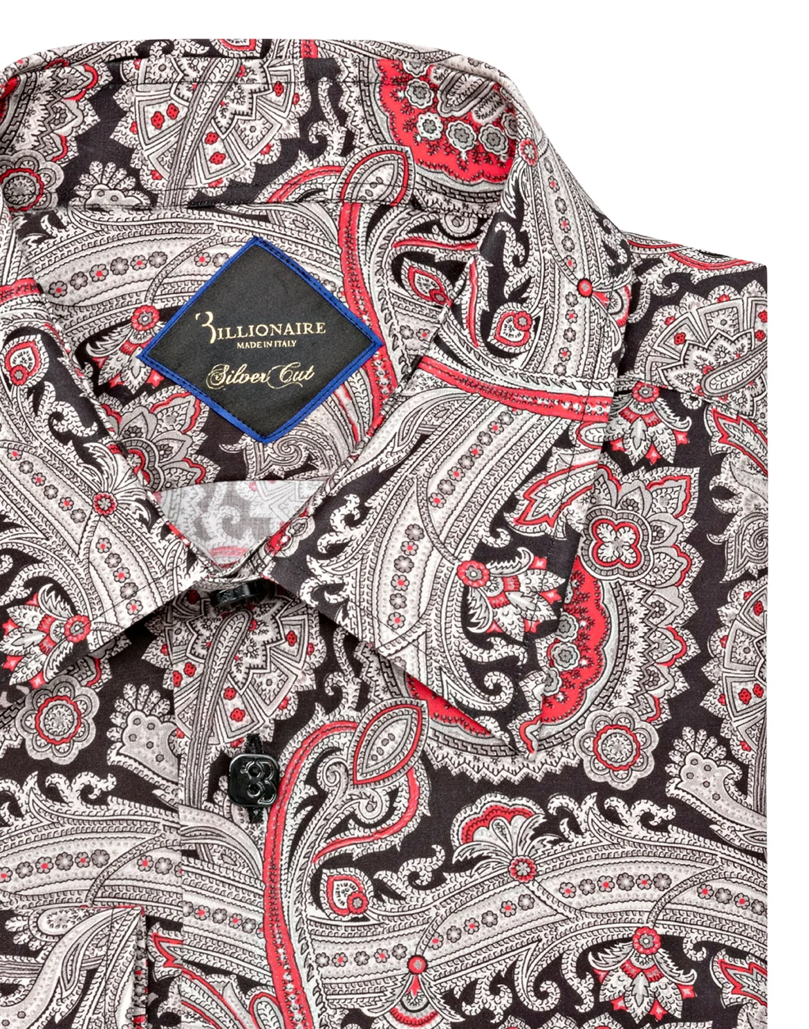 Shirt Silver Cut LS/Milano Paisley, цвет: Черный