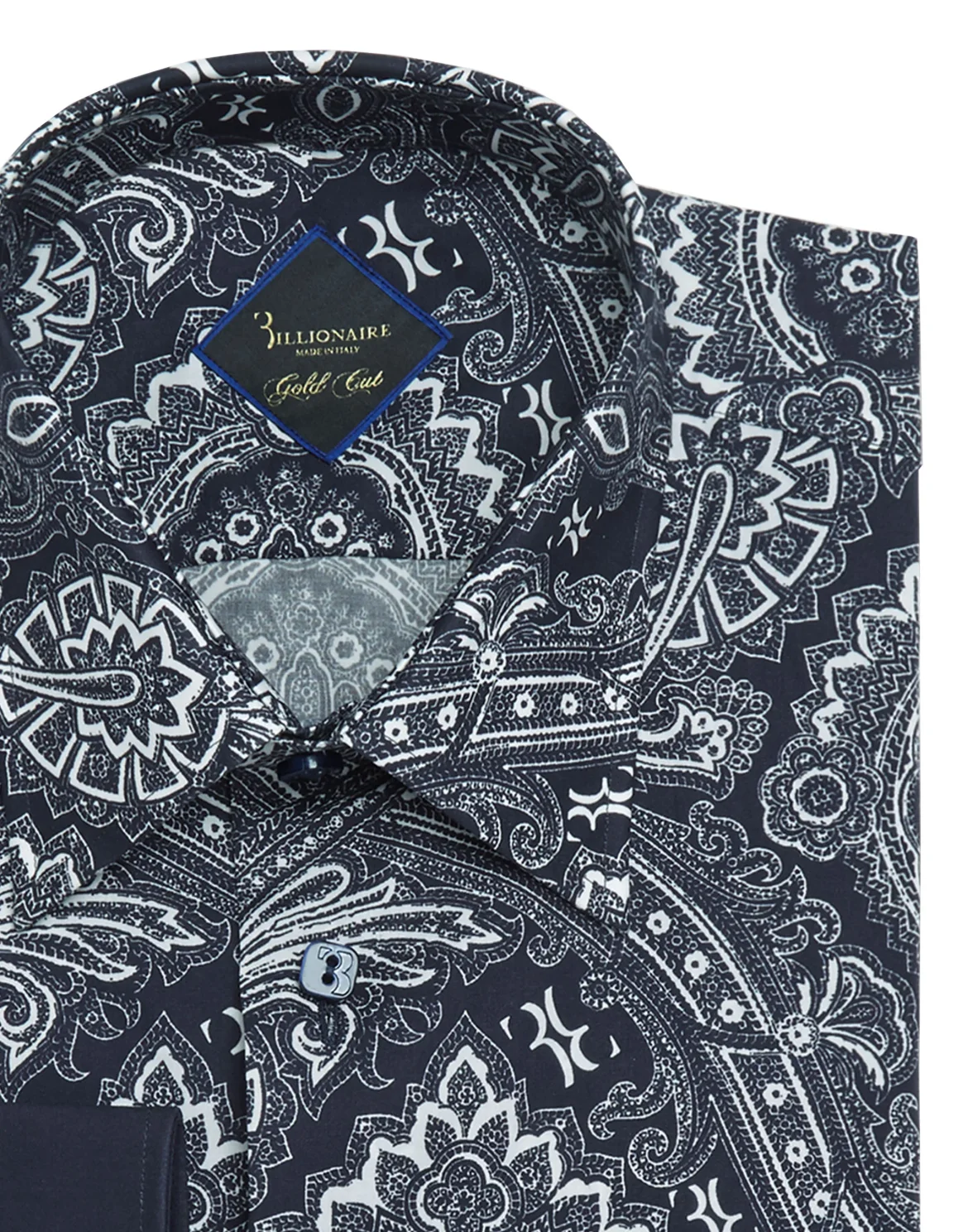 Shirt Gold Cut LS/Milano Paisley, цвет: Синий