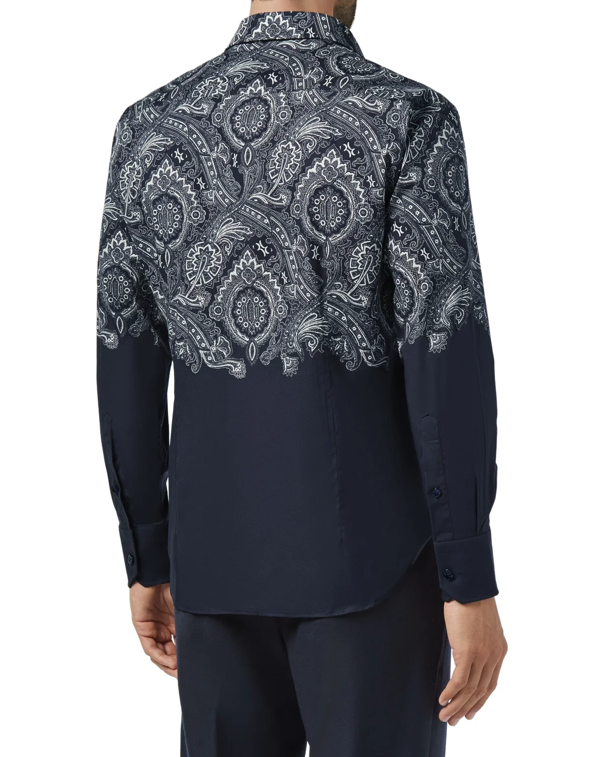Shirt Gold Cut LS/Milano Paisley, цвет: Синий