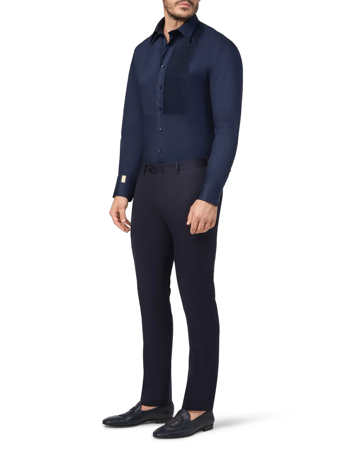 Shirt Gold Cut LS/Milano Elegant, цвет: Синий