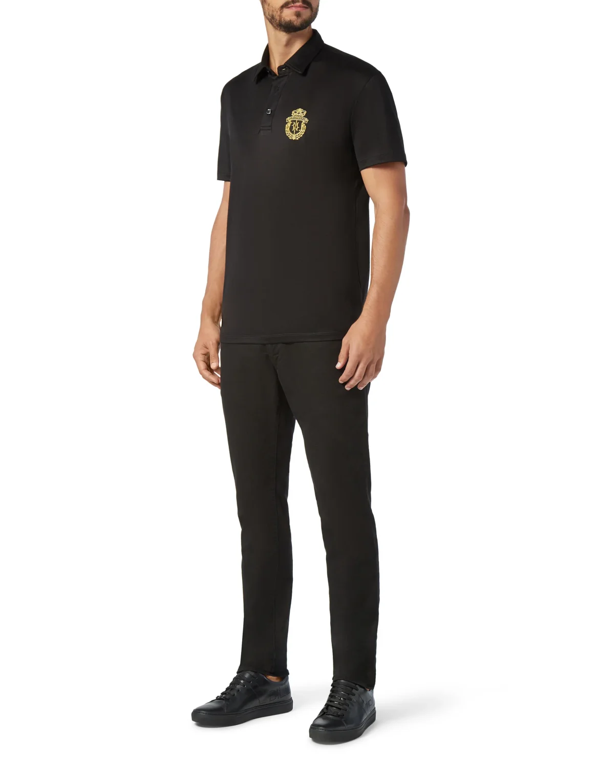 Polo shirt SS Crest, цвет: Черный
