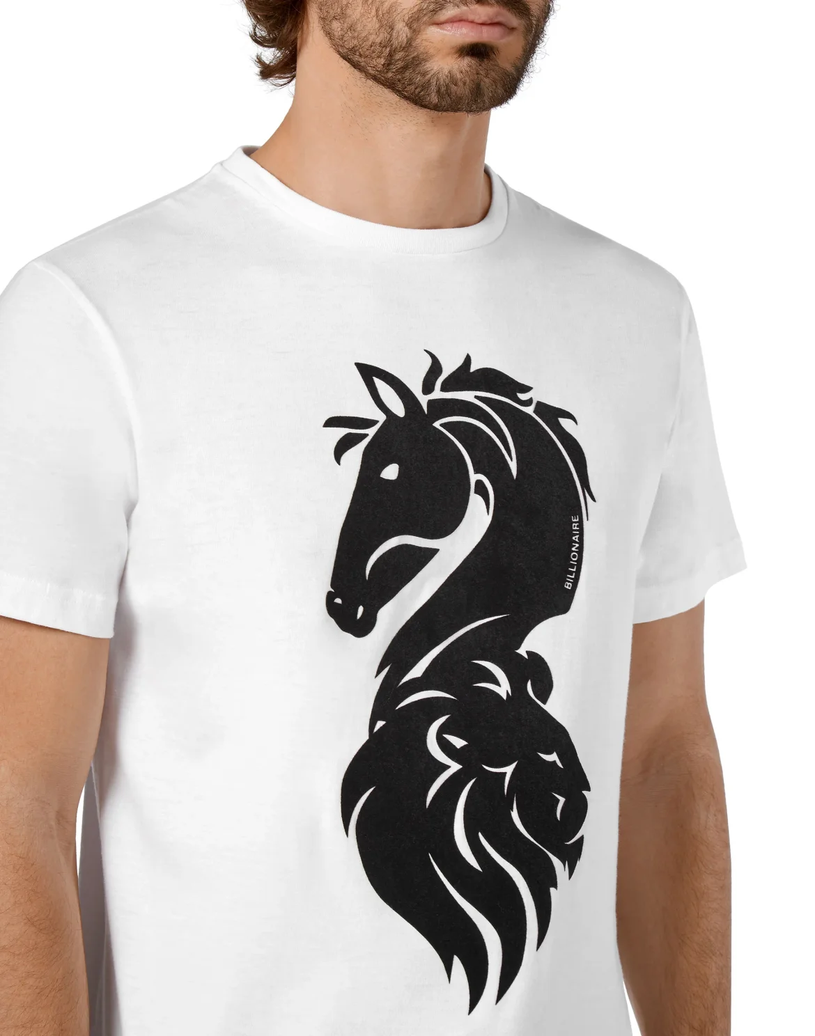 T-shirt Round Neck SS Horses, цвет: Белый
