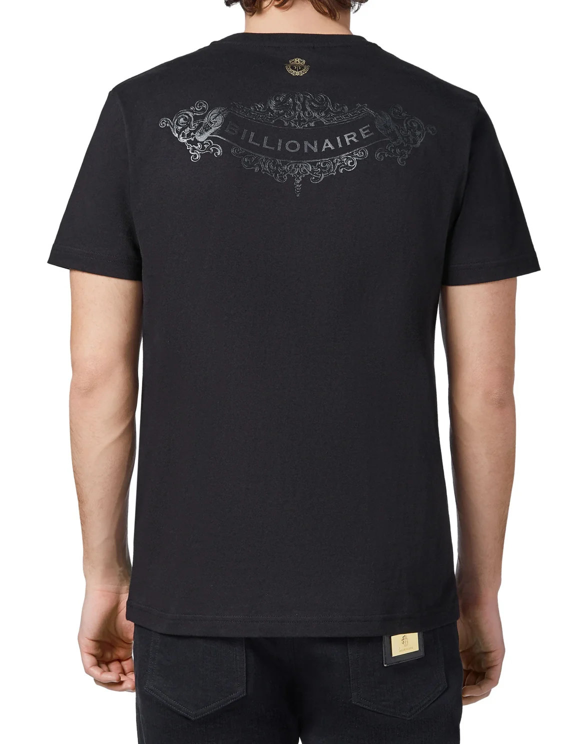 T-shirt Round Neck SS Baroque, цвет: Черный