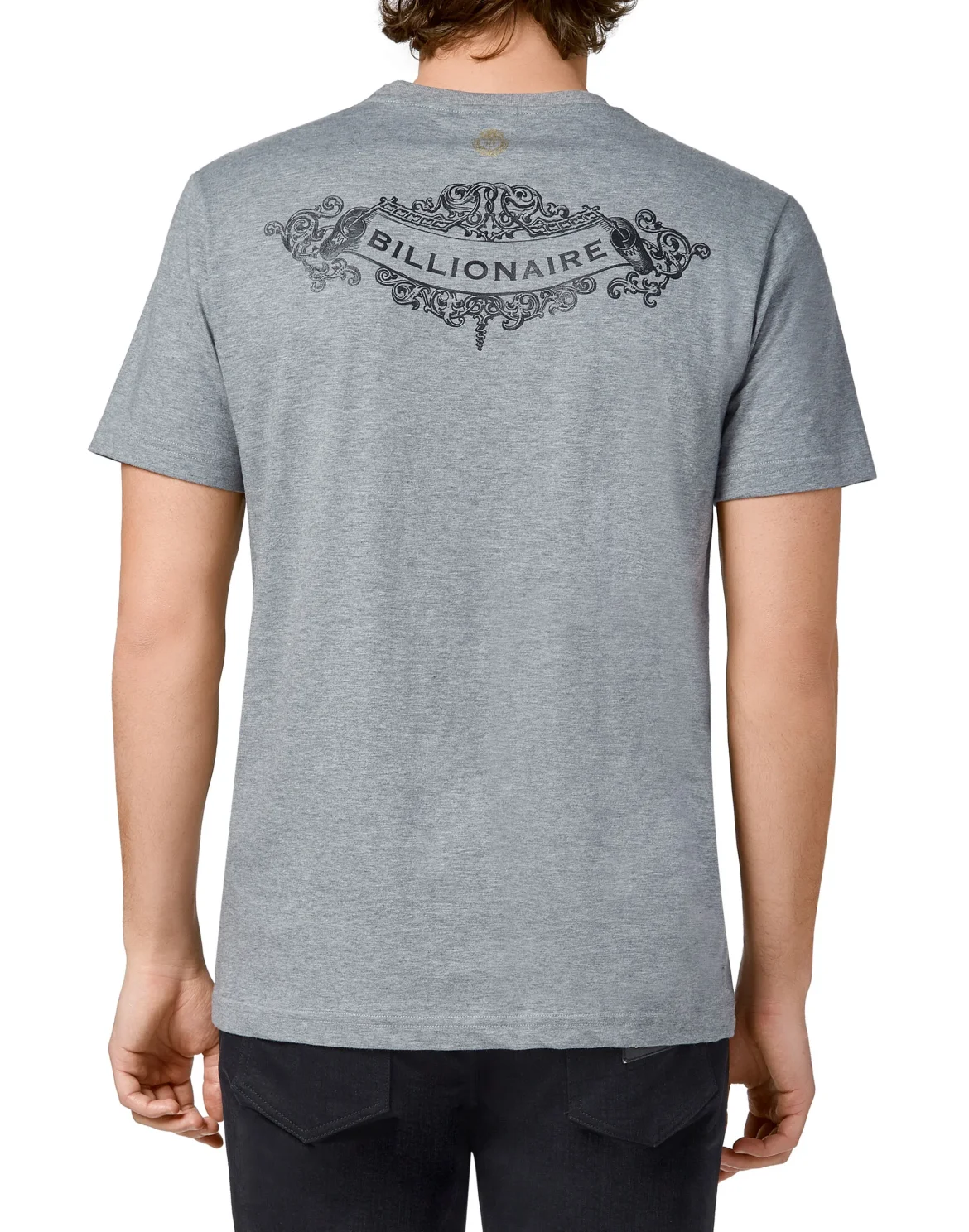 T-shirt Round Neck SS Baroque, цвет: Серый