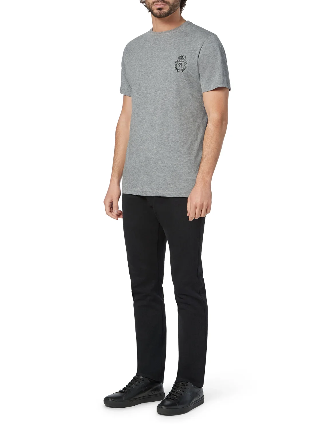 T-shirt Round Neck SS Lion, цвет: Серый
