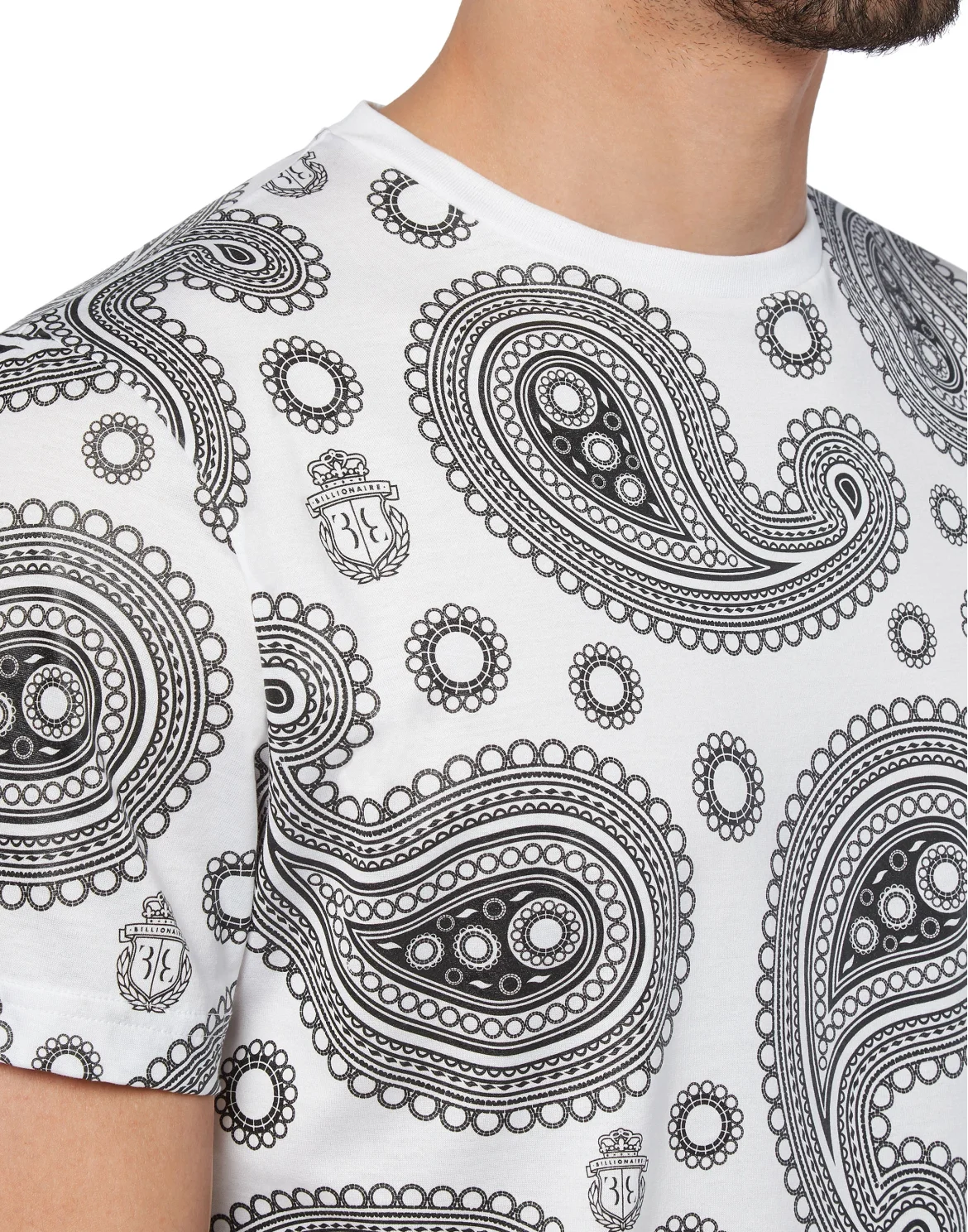 T-shirt Round Neck SS Paisley, цвет: Белый