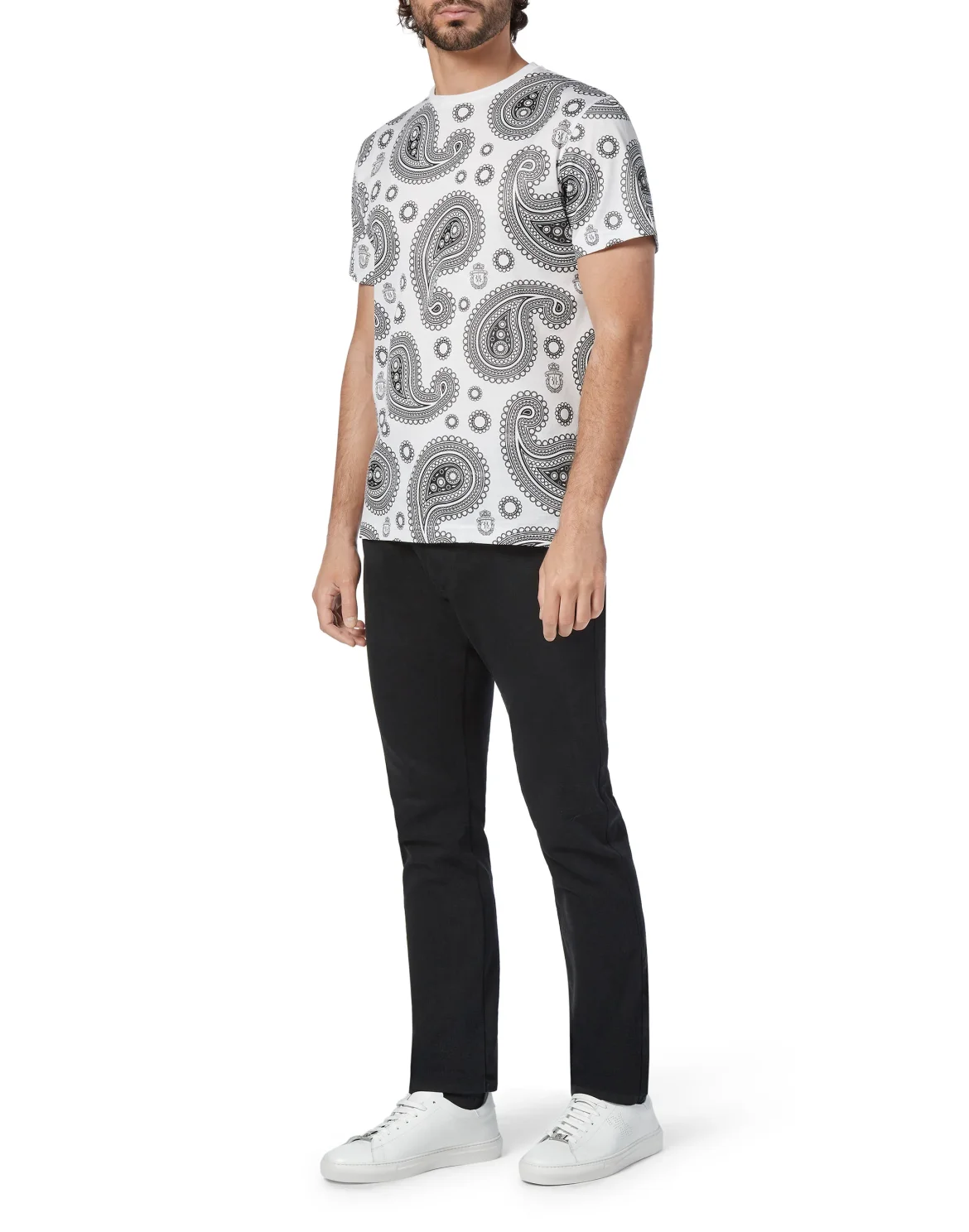 T-shirt Round Neck SS Paisley, цвет: Белый