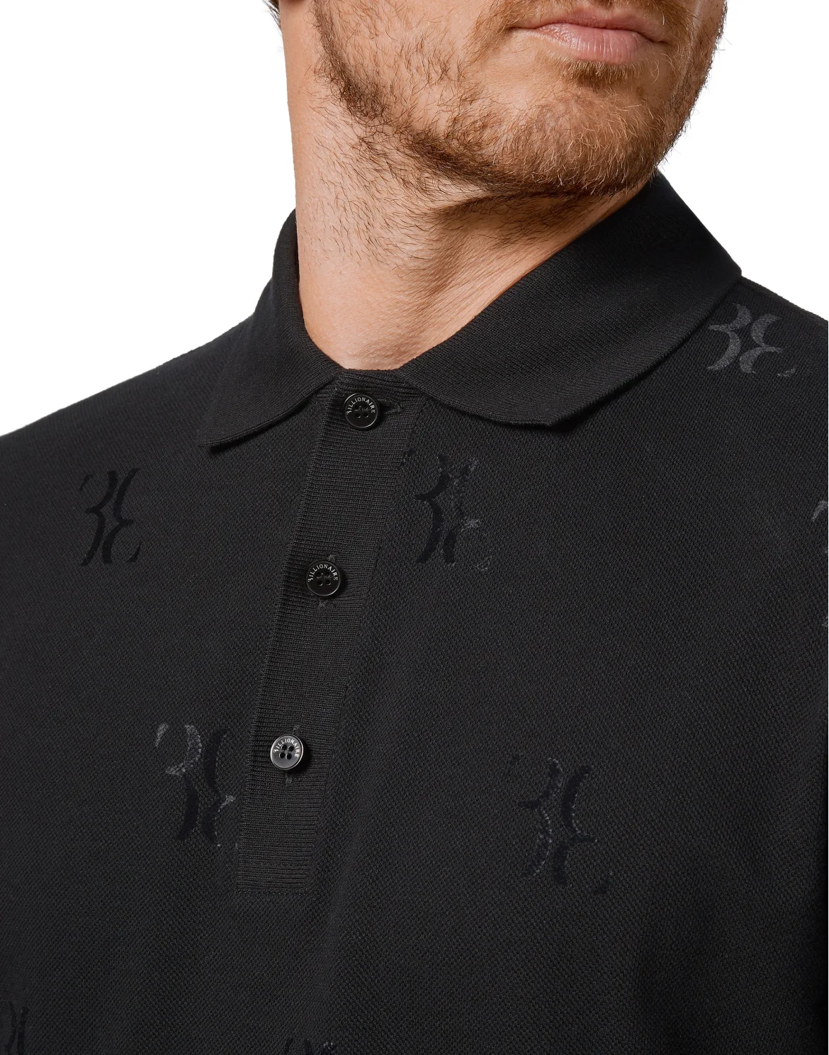 Polo shirt SS All over BB, цвет: Черный