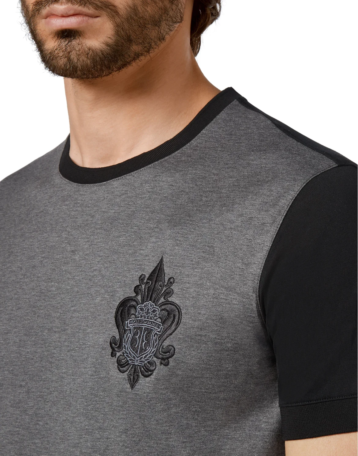 T-shirt Round Neck SS Giglio, цвет: Серый