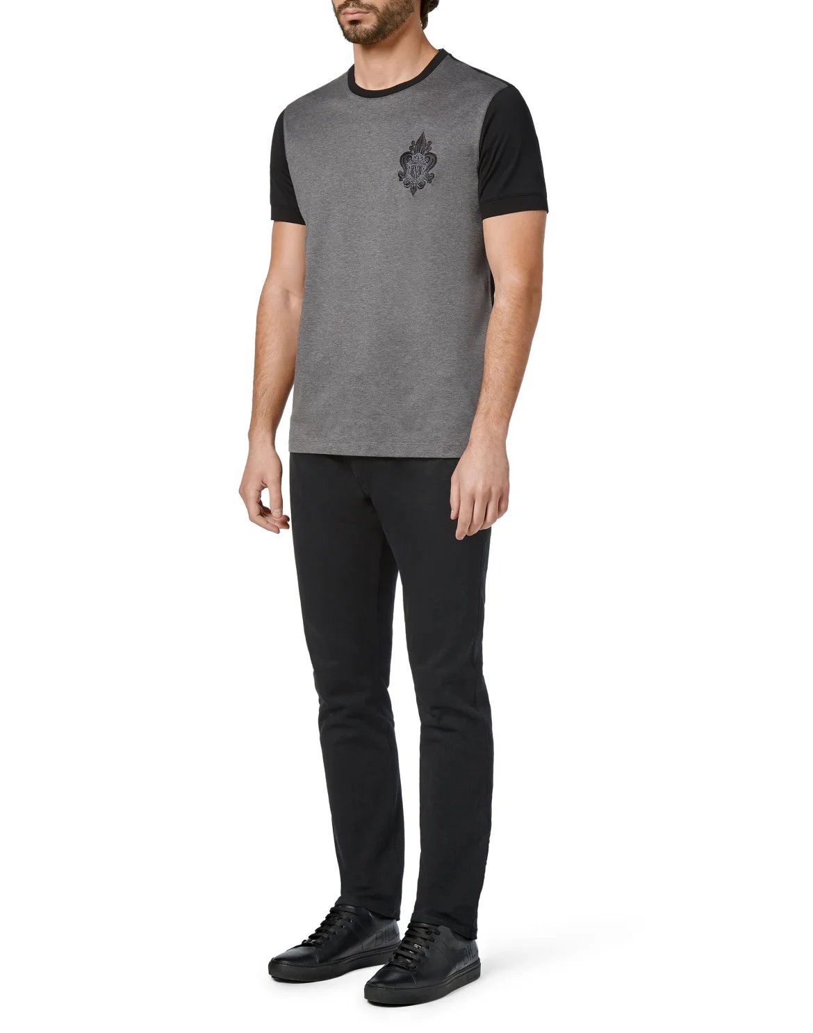 T-shirt Round Neck SS Giglio, цвет: Серый