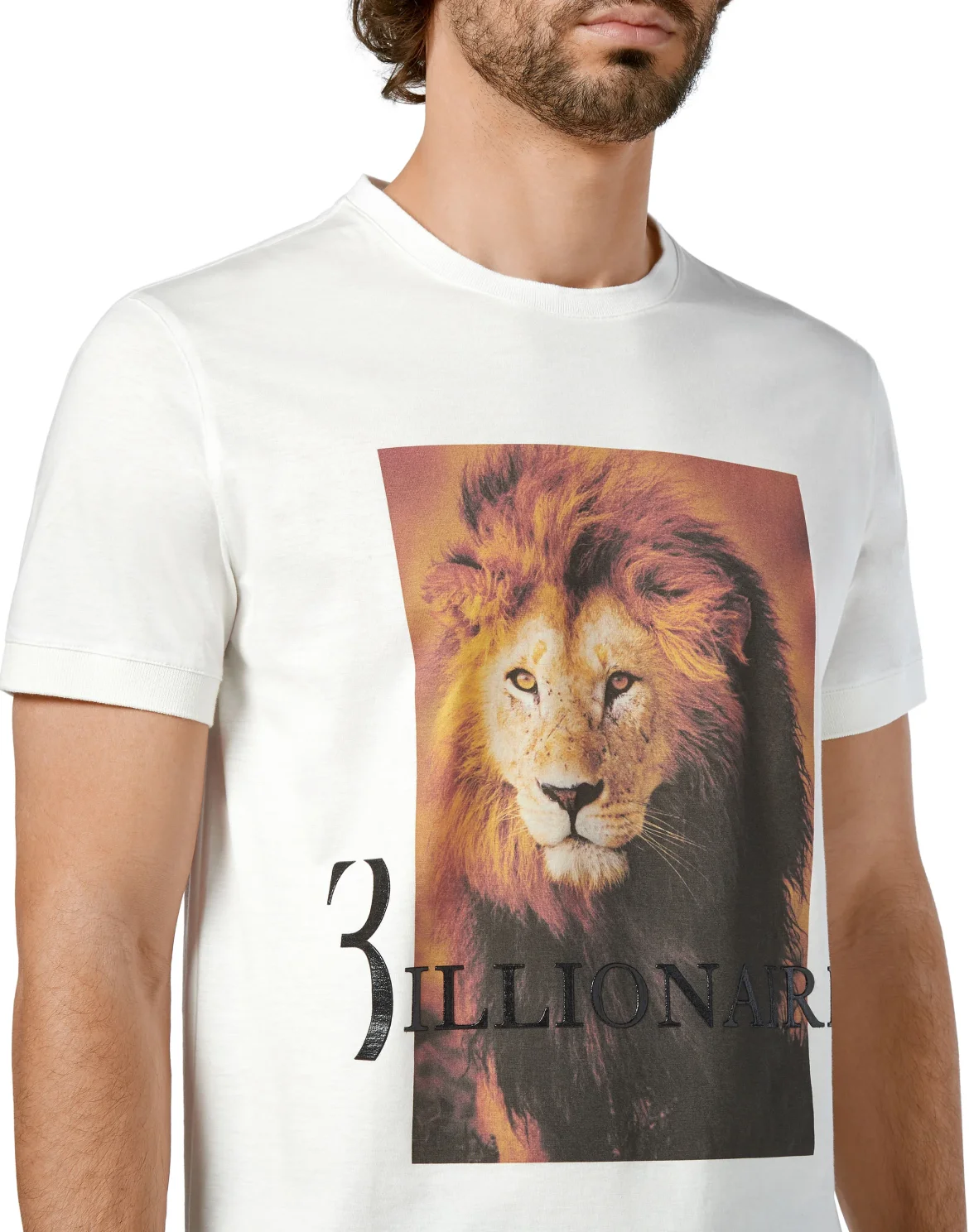 T-shirt Round Neck SS Lion, цвет: Белый