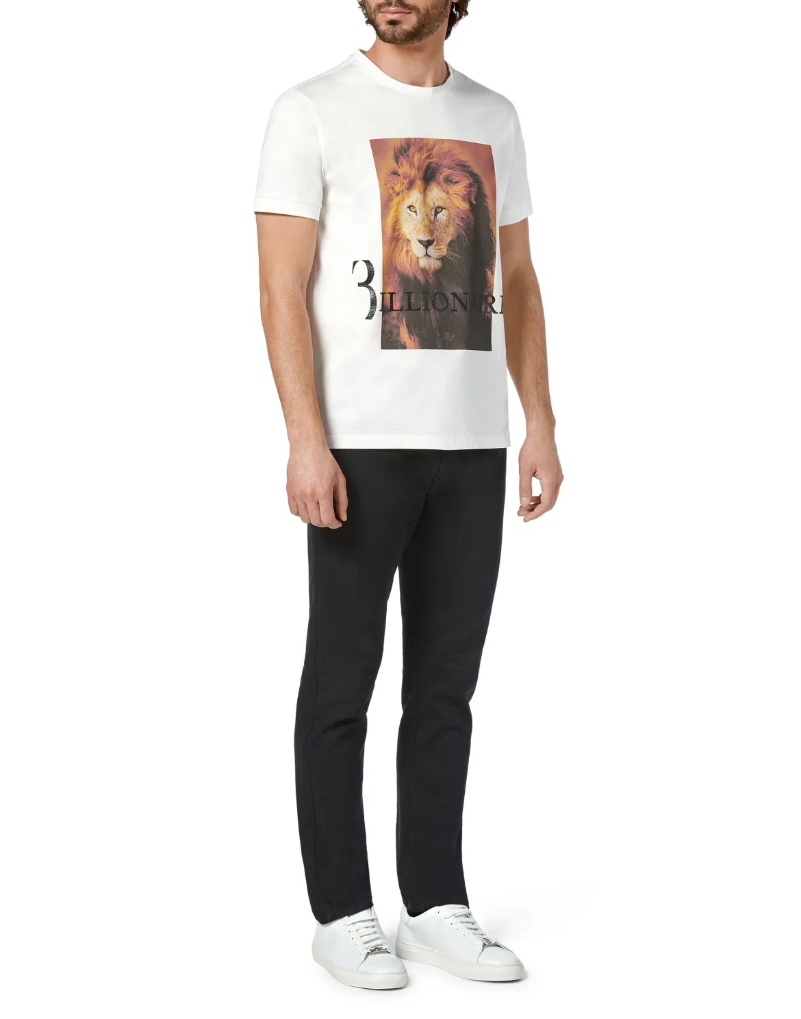 T-shirt Round Neck SS Lion, цвет: Белый