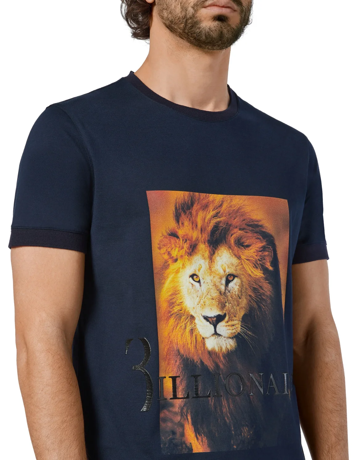 T-shirt Round Neck SS Lion, цвет: Синий