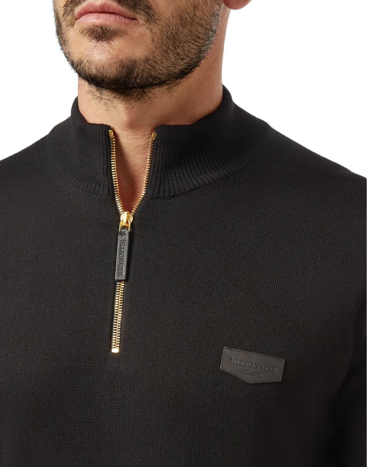 Pullover zip mock Istitutional, цвет: Черный