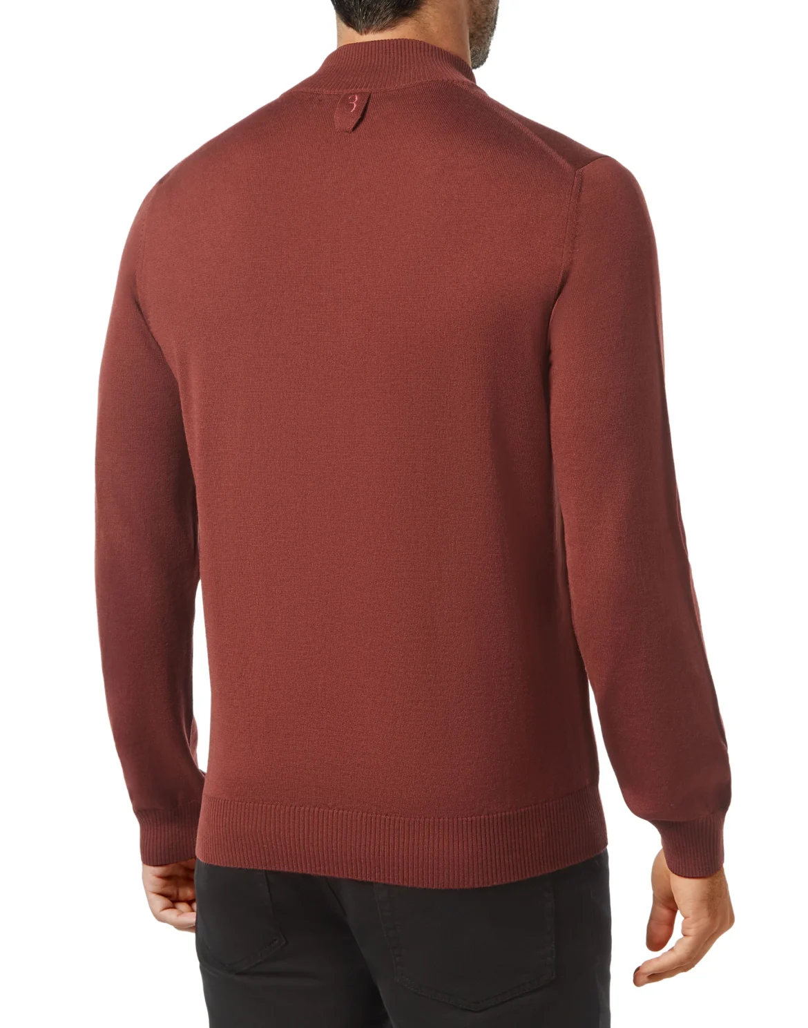 Pullover zip mock Istitutional, цвет: Коричневый