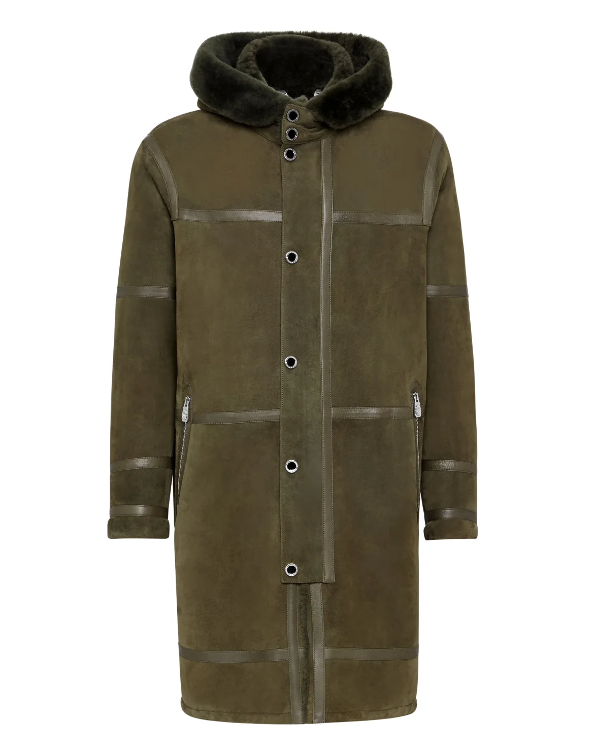 Leather Parka Istitutional, цвет: Камуфляж