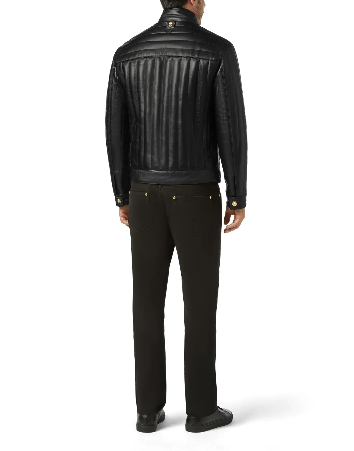 Leather Jacket Istitutional, цвет: Черный
