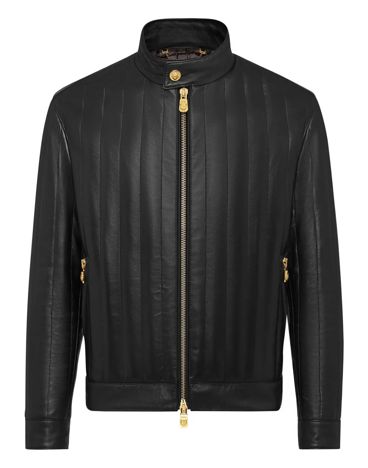 Leather Jacket Istitutional, цвет: Черный
