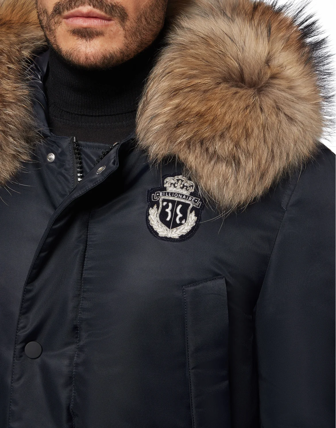 Parka with Fur Luxury, цвет: Синий
