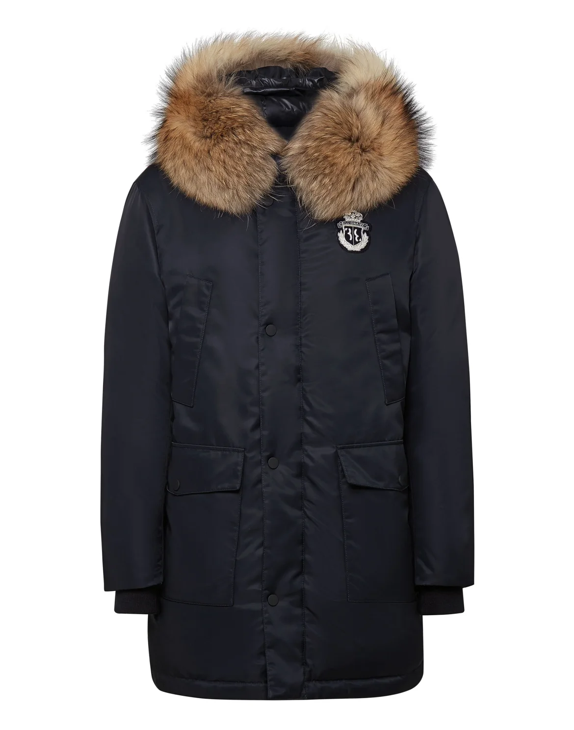 Parka with Fur Luxury, цвет: Синий