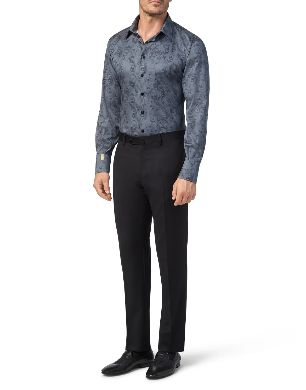 Shirt Gold Cut LS/Flavio Lion, цвет: Черный