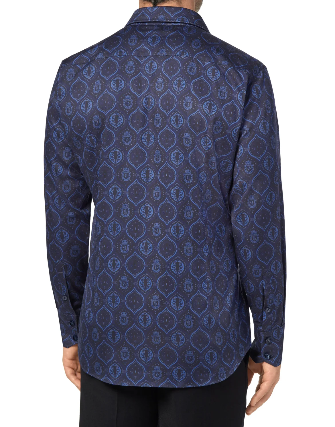 Shirt Gold Cut LS/Flavio Baroque, цвет: Синий