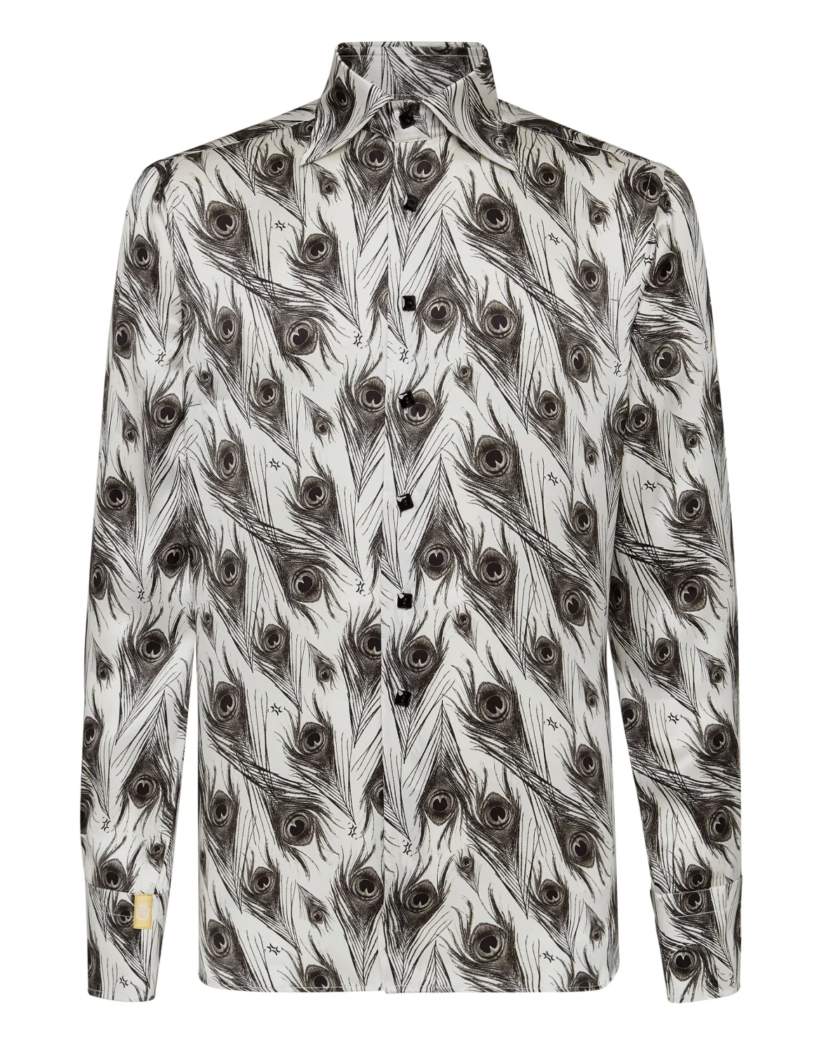 Silk Shirt Silver Cut LS/Flavio Feathers, цвет: Белый